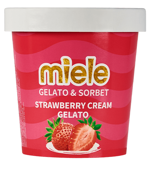 strawberry cream gelato