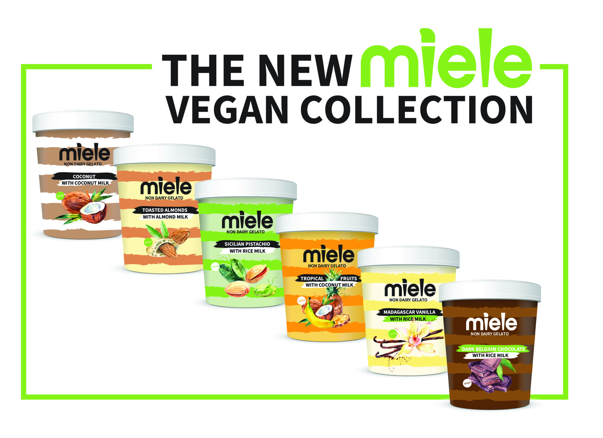 miele vegan gelato collection poster